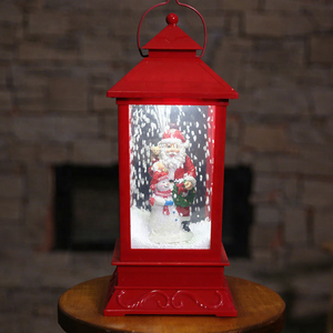 Elonna Resin Christmas <b>Snow</b> Blowing <b>Globe</b> with Music & Lighting Water Spinning Glitter Effect Seasonal Table Decor - Product Image 4