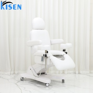 Fauteuil d'examen gynécologique Kisen Electric à 3 moteurs, table d'examen clinique, lit de beauté blanc, table d'examen gynécologique - Product Image 4
