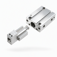 Accessoires de Cylindre Pneumatique en Alliage d'Aluminium CNC Personnalisés, Pièces en Aluminium Usinées CNC avec Services de Tournage et de Fraisage