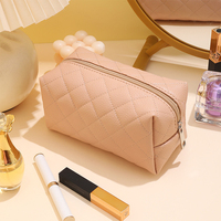 Sac de voyage pour femme en cuir PU écologique, grande capacité, étanche, avec fermeture éclair, pour maquillage