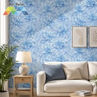 MOI Pink White Gold Flow Wall Covering 120cm X 300cm Dekorasi Interior Warna Lembut