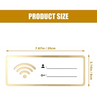 Panneau WiFi pour le mur, plaque de mot de passe WiFi Essentials pour chambre d'amis