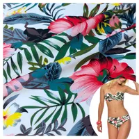 Jdttex hawaii fiore tropicale stampa poliammide elastan bikini in tessuto