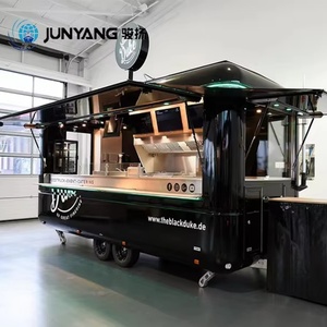 Fully Equipped Corten Steel Mobile Restaurant Catering Food Truck Street Food <b>Trailer</b> with Popcorn Concession - Product Image 1