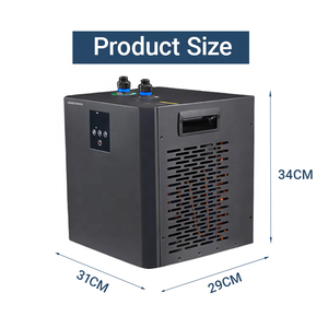 Qilong 1/3hp Refroidisseur d'eau pour <span class=keywords><strong>aquarium</strong></span> de bain 300-500L Fish Tank Réfrigérateur Climatiseur Pompe pour <span class=keywords><strong>aquarium</strong></span> de poissons Refroidi à l'eau - Product Image 4