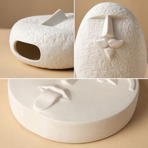 <span class=keywords><strong>Vaso</strong></span> di lusso per la casa in ceramica <span class=keywords><strong>con</strong></span> Design floreale bianco unico <span class=keywords><strong>con</strong></span> <span class=keywords><strong>volto</strong></span> umano elegante <span class=keywords><strong>vaso</strong></span> di nozze per i fiori - Product Image 5