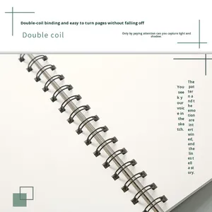 <span class=keywords><strong>Carnet</strong></span> <span class=keywords><strong>de</strong></span> <span class=keywords><strong>croquis</strong></span> en carton noir épaissi pour les élèves du primaire, formats A3/A6/A4/A5, papier d'art vierge, fabriqué en Chine - Product Image 4