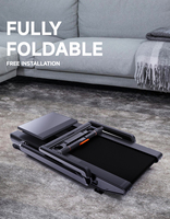 Tapis roulant silencieux pliable et multifonctionnel RH Home Fitness, tapis roulant d'intérieur pour salle de sport