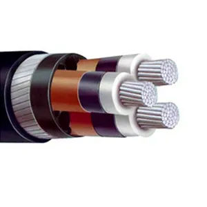 Câble d'alimentation isolé 100 w 11kv N2XSY, conducteur de cuivre XLPE, 3x70 mm²