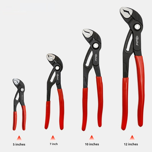 Pince à pompe à eau à réglage rapide Clé à joint à rainure à bouton avec emballage et logo personnalisés - Product Image 1