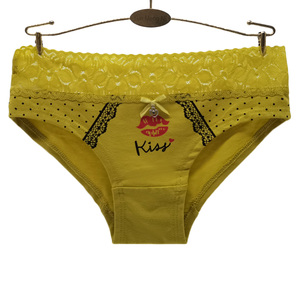 Braguitas de Algodón para Mujer con Estampado de Labios Rojos y Cintura de Encaje Sexy - Product Image 5