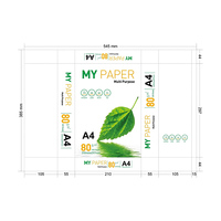 Papel A4 de Pulpa de Madera 100% de Marca OEM al por Mayor, Papel Bond de 80 g/m² para Copias, Doble Blanco, para Uso en Oficina