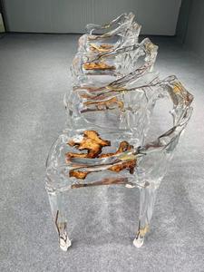 Buen precio de fábrica, nuevos productos populares, comedor moderno, resina epoxi, madera maciza, río, restaurante, diseño europeo, muebles para el hogar - Product Image 5