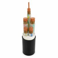 Câble d'alimentation basse tension LSZH ignifuge, isolé XLPE, gaine PVC, âme en cuivre, 0,6/1 kV, YJV multiconducteurs 4*70 mm + 1*35