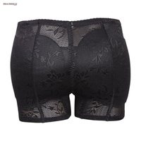 Culotte sculptante rehausse-fesses avec coussinets amovibles, en dentelle florale et maille, invisible sous les vêtements