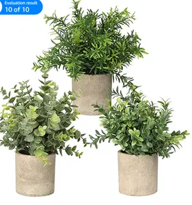 Venta caliente en Amazon Flores y plantas artificiales con maceta para decoración de interiores