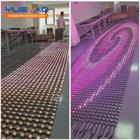 3024 P50 Contrôleur DMX512 RGBW Grille Écran LED Point Lumières IP67 Aluminium Rideau Mur Pixel Dot pour Paysage 50mm Diamètre