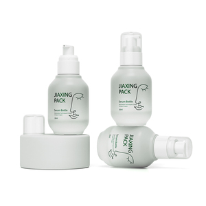 Bottiglia di siero di vetro personalizzato 1oz olio essenziale <span class=keywords><strong>verde</strong></span> di lusso per capelli viso siero contagocce 30ml per olio - Product Image 3