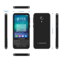 Teléfono 4G LTE con Cuerpo Metálico Resistente, Teclado QWERTY Físico Completo, Desbloqueado, Portátil, Textura Metálica, Doble SIM, OEM, ODM