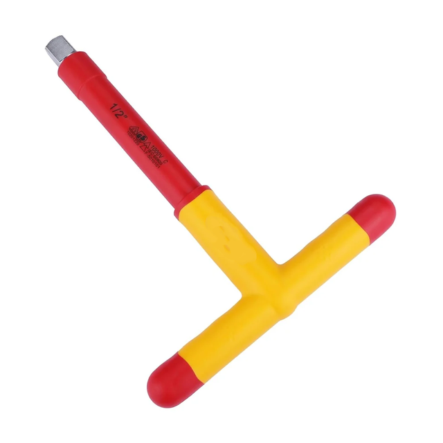 Wholesale VDE Insulated Steel Allen Key Hand Tools Durable Solid Injection Sliding T-Type T Handle Hex Wrench New Energy Car