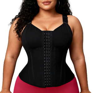 Fabricant de gaine amincissante en latex avec logo personnalisé, gaine de compression abdominale colombienne, vente en gros, grande taille, avec soutien-gorge intégré - Product Image 3
