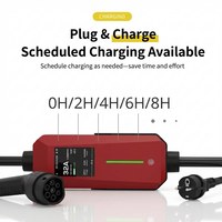 Nuevo Cargador Portátil para Vehículos Eléctricos Star de 7KW Tipo 2, Corriente Ajustable de 6A-32A, Control por Aplicación, Conexión Rápida, Cable de 5m, Protección Contra Fugas