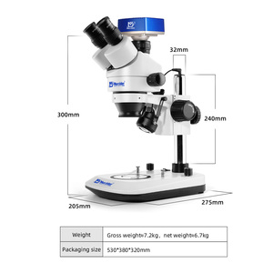 Kính hiển vi MSD202-B8-4K lên và xuống kính hiển vi Stereo nguồn ánh sáng với kính hiển vi máy ảnh 4K cơ khí - Product Image 2