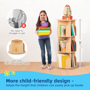 Libreria <span class=keywords><strong>Montessori</strong></span> in Legno per Bambini, <span class=keywords><strong>Scaffale</strong></span> per Libri per Casa, Decorazione per Asilo Nido, Mensole e Libreria - Product Image 4
