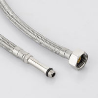 Tuyaux de plomberie flexibles tressés en acier inoxydable FANSKI 12 mm 1/2 femelle x M10x1, connecteur d'alimentation en eau pour robinet à filetage long