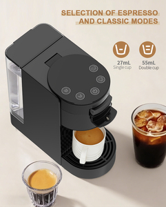 Cafetera de 1450W para una sola porción, compatible con múltiples cápsulas, máquina de espresso - Product Image 6