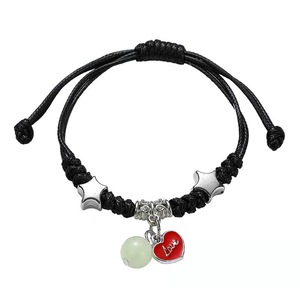 Juego de 2 Pulseras de Moda con Diseño de Luna y Estrella Luminosas, Pulseras Ajustables con Cuerda para Parejas, Pulseras a Juego para Amigos, Regalos de Amor, Joyería - Product Image 6