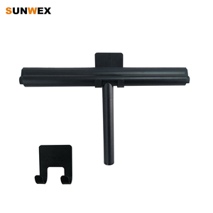 Limpiador de ducha negro mate, escobilla para <span class=keywords><strong>espejos</strong></span>, limpiador de cristales - Product Image 1