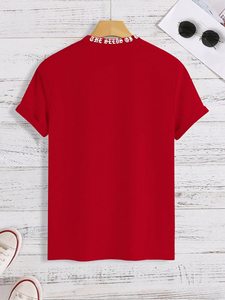 <span class=keywords><strong>T</strong></span>-shirts en coton de haute qualité, imprimés avec des lettres, surdimensionnés, avec poches, impression personnalisée pour hommes - Product Image 5