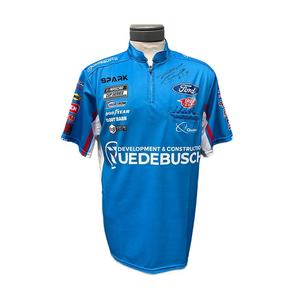 Custom Quick Dry Unisex Barato Spandex Poliéster Hombre Camisetas Motor Racing Crew Camisetas Pit Crew Cremallera Polo - Product Image 4