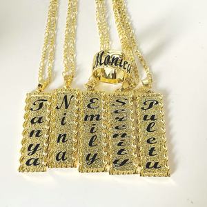 Itfabjx120 — bijou Vertical personnalisé, collier en émail, corde de fleur, chaîne, idée cadeau d'anniversaire, remise en gros, pour garçons, femmes - Product Image 1