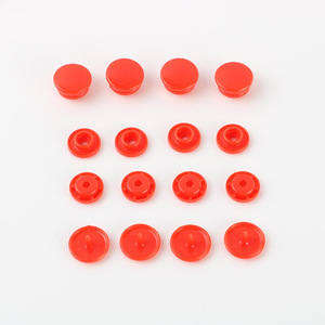 Rond Sans Nickel Fantaisie <span class=keywords><strong>Vêtements</strong></span> Caché bouton pression en plastique 12mm - Product Image 6