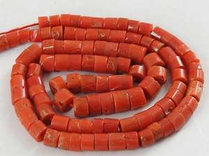 Cuentas de Coral Rojo Italiano Pulido Liso en Forma de Moneda/Botón/Rueda, Hilo de 8 Pulgadas, 4-6MM, Piedra Natural PMEGEMSBEADS Tercera Marca - Product Image 2