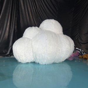 Quảng cáo inflatables trang trí trong nhà 3M 5m khổng lồ treo lông Fluffy sang trọng Inflatable đám mây cho sự kiện trang trí sân khấu - Product Image 2