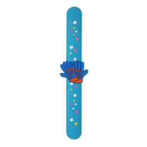 DAMAI Kids Party Favor Silicone <b>Star</b> Snap Bracelet Children Wristband Colorful Cartoon Football Pattern Soft Silicone Material - Product Image 6