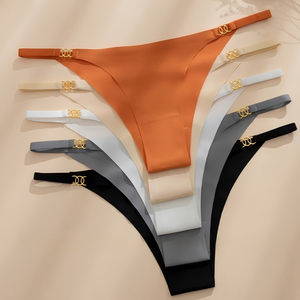 Tanga sin Costuras de Cintura Baja para Mujer, Suave, Transpirable, de Secado Rápido, Ropa Interior Femenina Delgada, OEM ODM - Product Image 2