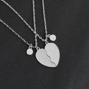 Collier <span class=keywords><strong>d</strong></span>'amitié <span class=keywords><strong>pour</strong></span> filles avec lettres de licorne créatives, diamant coloré, couture <span class=keywords><strong>d</strong></span>'amour, meilleur ami, collier BFF - Product Image 4