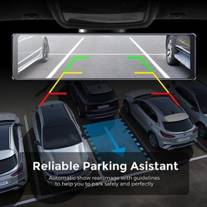 12 'màn hình cảm ứng Dash máy ảnh 3 cách 3K + 1080P + 1080P Car DVR <span class=keywords><strong>Rear</strong></span> View gương xe hộp đen 3K Dash Cam - Product Image 5