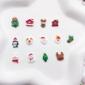 Décorations en résine pour nail art de Noël, accessoires de bijoux DIY, couleurs assorties - Product Image 2