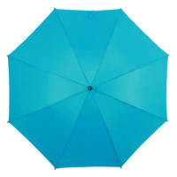 Parapluie publicitaire personnalisé en bois massif avec poignée en bois et manche en bois ouverts à la main