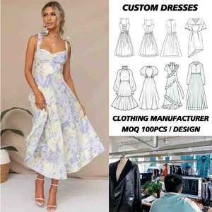 Nuovo arrivo elegante abito Casual slip Back Out Maxi graziosi abiti floreali <span class=keywords><strong>donna</strong></span> <span class=keywords><strong>abbigliamento</strong></span> floreale - Product Image 1