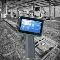 Impresora de Inyección de Tinta Eléctrica Portátil de 12.7 mm de Altura de Impresión, 600 DPI, Pantalla Táctil, Máquina de Codificación por Lotes con Código QR para Embalajes de Plástico y Cartones