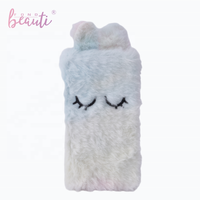 Vente en gros kit de maquillage non toxique fard à paupières brillant à lèvres avec applicateur pour adolescentes avec palette de lapin moelleux