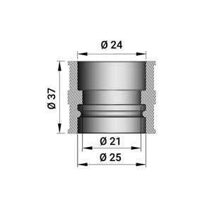 Goma de admisión para carburadores PHBG 15-21 B (37mm) - Product Image 2