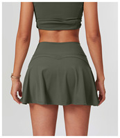 Conjunto Deportivo de 2 Piezas para Mujer, Shorts de Tenis Transpirables de Secado Rápido con Cintura Elástica para Verano, Gimnasio, Running y Ejercicio