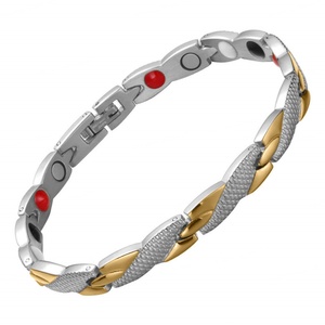 Health Element - Joyería Energética Clásica Unisex, Terapia para la Artritis, Brazalete de Cadena Biomagnética Ajustable de Acero Inoxidable para Uso Diario - Product Image 1